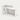 Oval Reception Desk 39-55 in Wide with Lockable & File Drawers for Salon - 47" L x 24" W x 39" H / White + White / Inside View - Left Side Higher