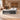 White and charcoal left-return executive desk in the same office, side view