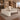 White executive desk with plain left storage return and dark wood trim in a furnished private office, 45-degree view