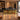 Retail Reception Desk with Solid Wood for Retail - AI-generated setting, front view