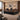 Modern Executive Desk with Cable Management, Side Storage & Marble Top for Home Office - AI-generated setting, 45-degree view