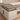 Brown and ivory executive desk with left return cabinet, black vent and silver cable port — detail of original visible surfaces in the same office