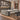 Modern Executive Desk 55-94 in Wide with Side Storage for Home Office, office scene left front view, camera angle 45 degrees