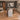 Salon Reception Desk 47-177 in Wide with Dual-Tone, Keyboard Tray & Lockable for Salon, office scene right side view, camera angle 90 degrees
