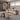 Modern Executive Desk 94-126 in Wide with Cable Management, LED Lighting & Genuine Leather, office scene right front view, camera angle 45 degrees