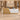 Modern Reception Desk with Dual-Tone, Solid Wood & File Drawers for Office Lobby — front view in a commercial office
