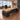Modern Executive Desk with Round, Cable Management & Side Storage for Home Office, office scene left front view, camera angle 45 degrees