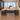 Modern Executive Desk with Round, Cable Management & Side Storage for Home Office, office scene front view, camera angle 0 degrees