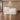 Lurpes ivory curved reception counter in a taupe office lobby, standing camera view