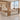 L-Shaped Executive Desk with Side Storage, Built-In Outlets & LED Lighting for Home Office, office scene left front view, camera angle 45 degrees