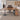 Round Office Desk with Built-In Outlets, Lockable & Solid Wood for Hom — front view in a commercial office