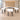 White two-thirds round conference table and independent executive desk combination in the office, full room view
