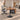 Round Office Desk with Built-In Outlets, Lockable & Solid Wood  — side view in a commercial office