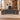 Walnut executive desk with two storage pedestals in an office, front view