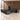 Black executive desk in office - 45 degree view