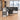 Office Workstation Desk with Privacy Panel, Cable Management & Mobile Pedestal, office scene left side view, camera angle 90 degrees