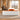 White and orange executive desk in the same office, side view