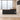 Dark walnut executive desk with left side cabinet in office - side view