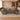 Modern Executive Desk with Solid Wood & File Drawers for Home Office - furnished office front view