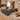 L-Shaped Executive Desk 79-87 in Wide with File Drawers for Home Office - furnished office 45-degree view