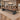 Rectangular Conference Table with Cable Management & Fluted Front - furnished office 45-degree view